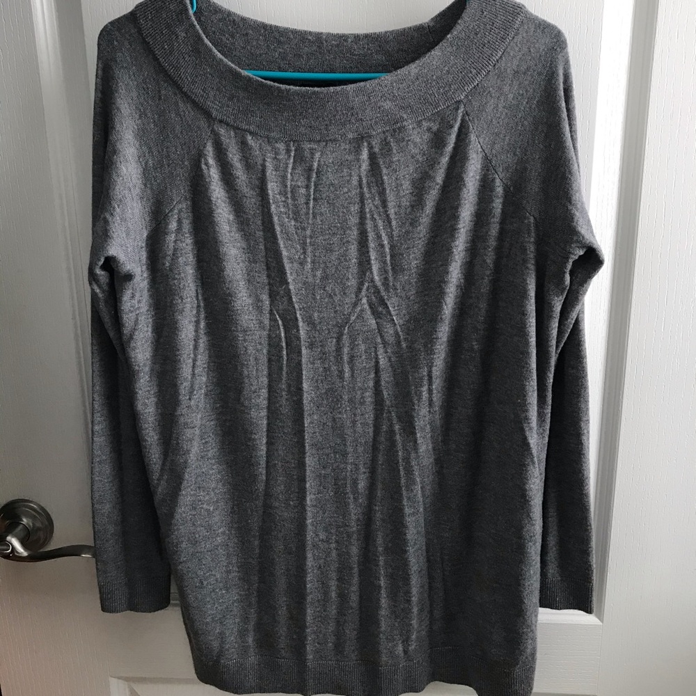 Cashmere blend oversized boatneck/off shoulder